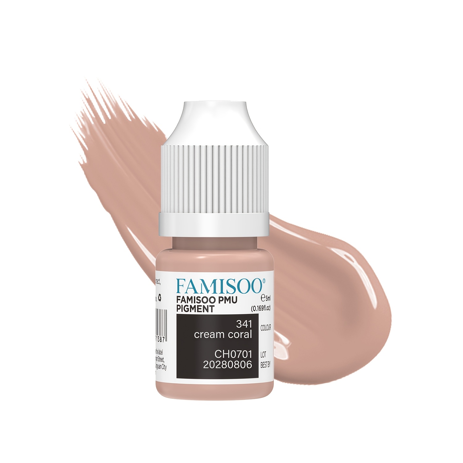 Nuojo PMU Pigment permanent makeup pigments 341 Cream Coral